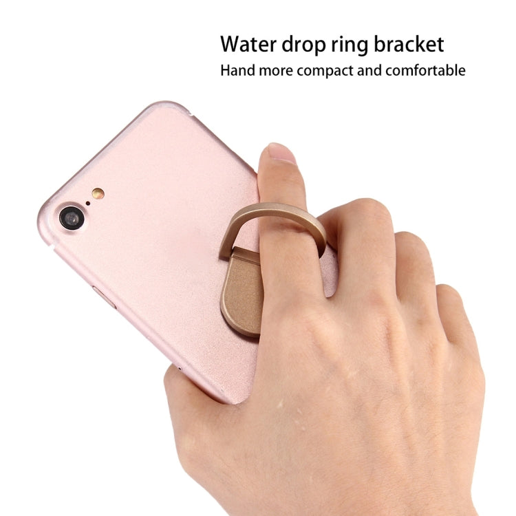 Universal 360 Degree Rotation Drops of water Style Ring Phone Holder Stand(Gold) - Ring Holder by PMC Jewellery | Online Shopping South Africa | PMC Jewellery