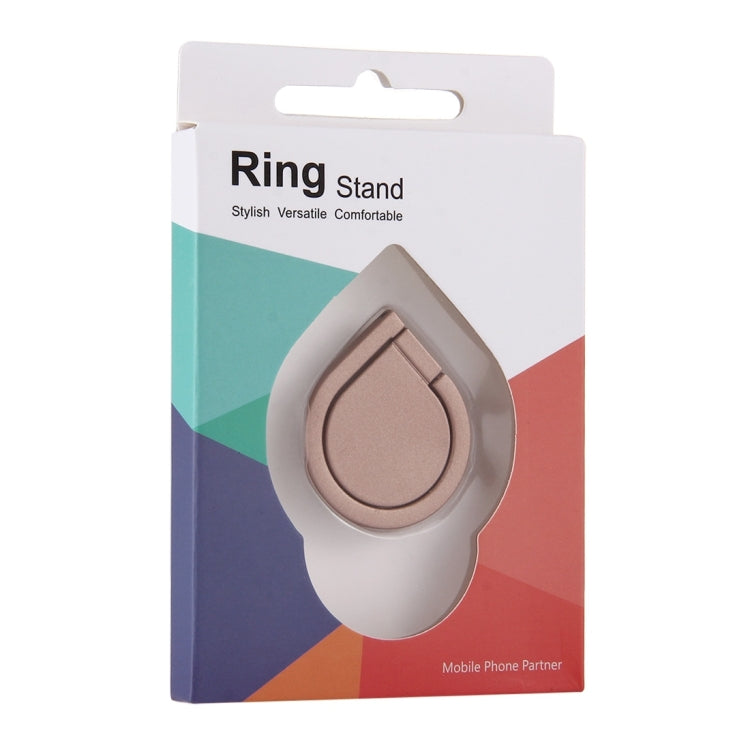 Universal 360 Degree Rotation Drops of water Style Ring Phone Holder Stand(Rose Gold) - Ring Holder by PMC Jewellery | Online Shopping South Africa | PMC Jewellery