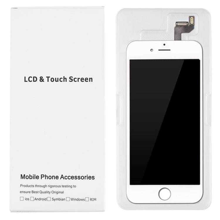 50 PCS Cardboard Packaging White Box for iPhone 6s & 6 LCD Screen and Digitizer Full Assembly - iPhone 6S/6S Plus Parts by PMC Jewellery | Online Shopping South Africa | PMC Jewellery