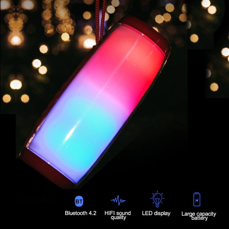 T&G TG157 Bluetooth 4.2 Mini Portable Wireless Bluetooth Speaker with Melody Colorful Lights(Black) - Mini Speaker by T&G | Online Shopping South Africa | PMC Jewellery