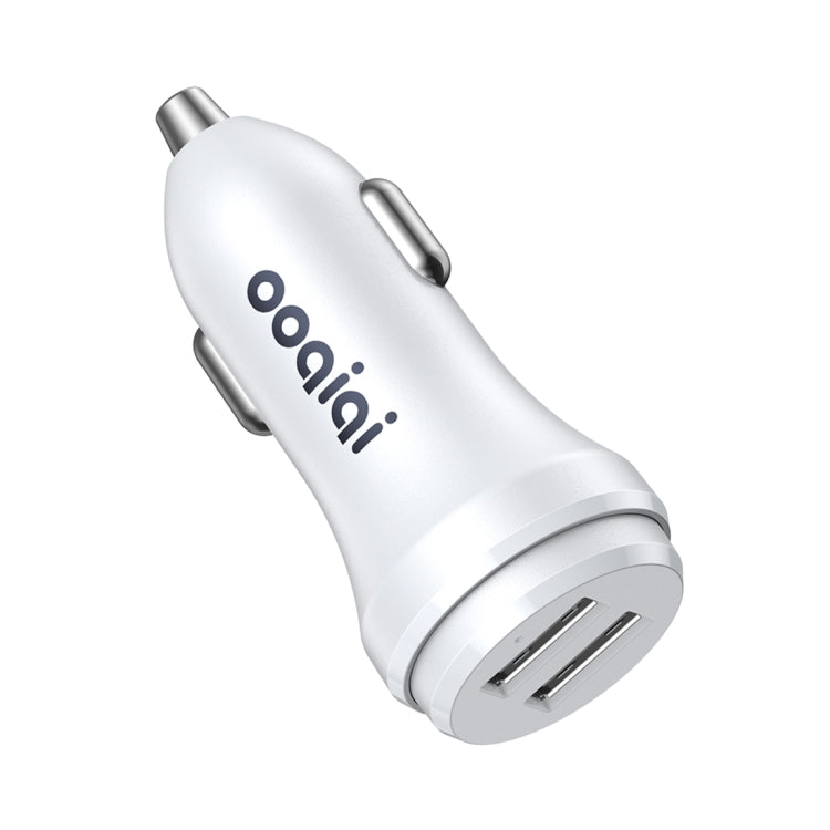 ipipoo XP-1 Dual USB Car Fast Charging Charger with Android Line (White) - free shipping - PMC TechLife - Order now!