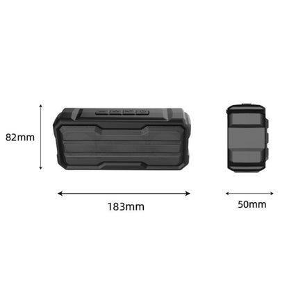 EBS-305 Outdoor Waterproof Stereo Subwoofer Bluetooth Speaker(Black) - Waterproof Speaker by PMC Jewellery | Online Shopping South Africa | PMC Jewellery