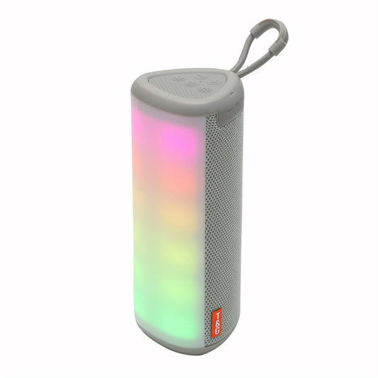 T&G TG357 Portable Wireless Bluetooth Speaker Outdoor Subwoofer with RGB Colorful Light & TWS(Grey) - Desktop Speaker by T&G | Online Shopping South Africa | PMC Jewellery | Buy Now Pay Later Mobicred