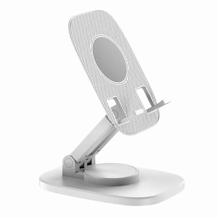 FD5 B028 Foldable Rotating Desktop Phone Tablet Holder (White) - Desktop Holder by PMC Jewellery | Online Shopping South Africa | PMC Jewellery