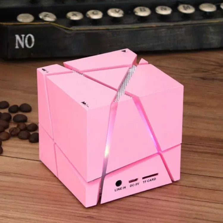 Qone 2 Cube Mini Portable Card Wireless Bluetooth Speaker(Pink) - Mini Speaker by PMC Jewellery | Online Shopping South Africa | PMC Jewellery