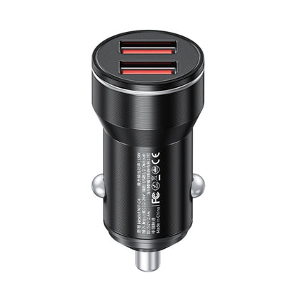 WK WP-C43 Staroad Series 15W Dual USB Car Charger (Black) - Car Charger by WK | Online Shopping South Africa | PMC Jewellery