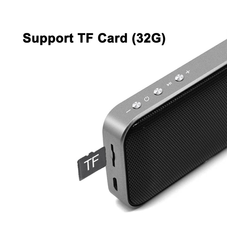 BT209 Outdoor Portable Ultra-thin Mini Wireless Bluetooth Speaker, Support TF Card & Hands-free Calling (Black) - Mini Speaker by PMC TechLife | Online Shopping South Africa | PMC TechLife