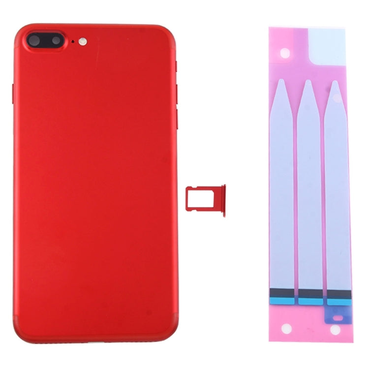 for iPhone 7 Plus Battery Back Cover Assembly with Card Tray(Red) - Back Cover by PMC Jewellery | Online Shopping South Africa | PMC Jewellery