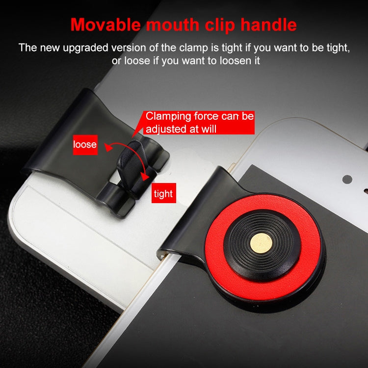 A9 Direct Mobile Clip Games Joystick Artifact Hand Travel Button Sucker with Ring Holder for iPhone, Android Phone, Tablet(Gold) - Handle Shooter by PMC TechLife | Online Shopping South Africa | PMC TechLife