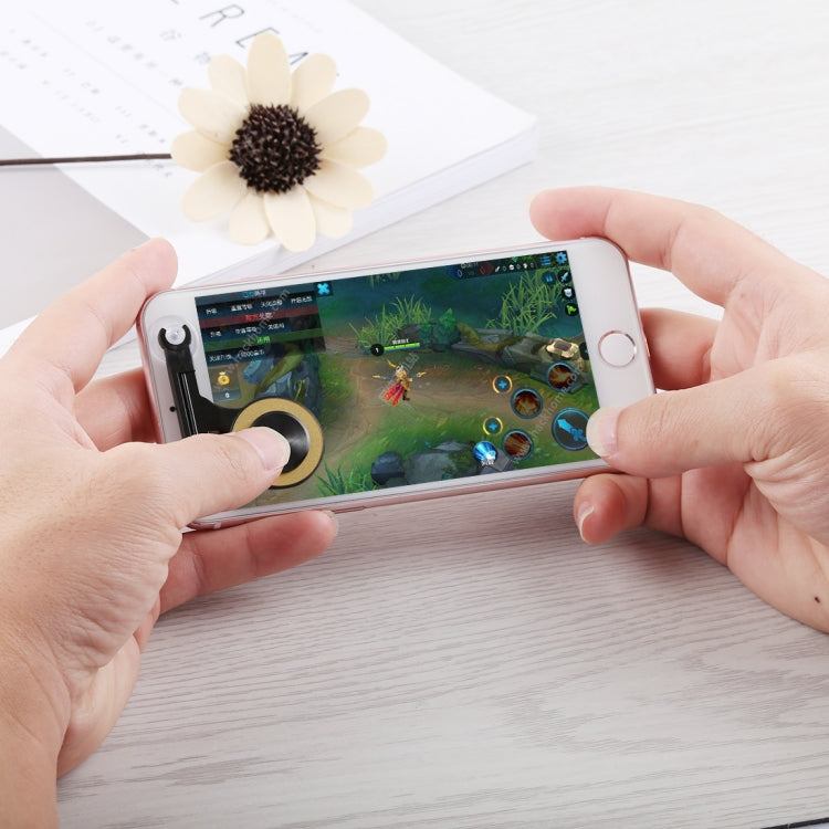 Q9 Direct Mobile Games Joystick Artifact Hand Travel Button Sucker for iPhone, Android Phone, Tablet(Gold) - Handle Shooter by PMC Jewellery | Online Shopping South Africa | PMC Jewellery