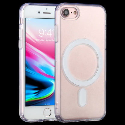 For iPhone SE 2020 / 8 Magsafe Case Simple Magnetic Ring All-inclusive Clear Crystal Acrylic PC +TPU Shockproof Case - More iPhone Cases by PMC Jewellery | Online Shopping South Africa | PMC Jewellery