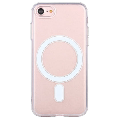 For iPhone SE 2020 / 8 Magsafe Case Simple Magnetic Ring All-inclusive Clear Crystal Acrylic PC +TPU Shockproof Case - More iPhone Cases by PMC Jewellery | Online Shopping South Africa | PMC Jewellery