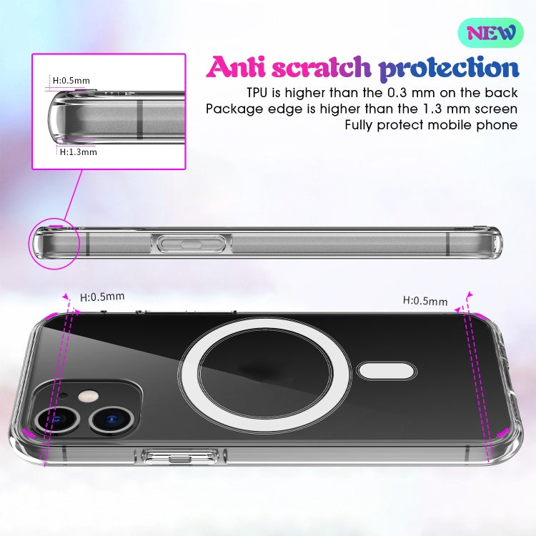 For iPhone SE 2020 / 8 Magsafe Case Simple Magnetic Ring All-inclusive Clear Crystal Acrylic PC +TPU Shockproof Case - More iPhone Cases by PMC Jewellery | Online Shopping South Africa | PMC Jewellery