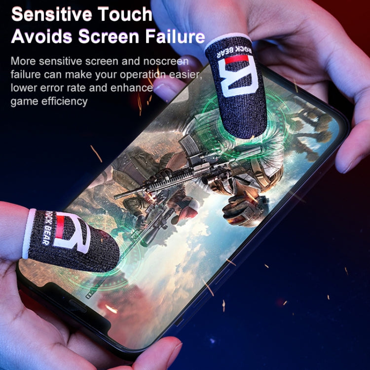 ROCK i27 Super Conductive Silver Fiber Anti-sweat Sensitive Touch Gaming Finger Cover for Thumb / Index Finger - Gaming Finger Sleeves by PMC Jewellery | Online Shopping South Africa | PMC Jewellery