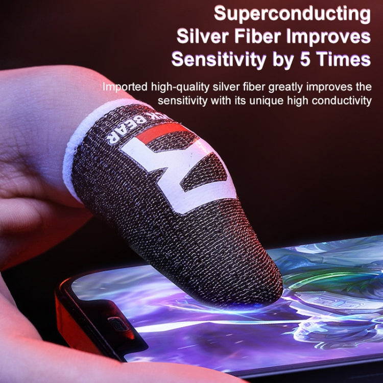 ROCK i27 Super Conductive Silver Fiber Anti-sweat Sensitive Touch Gaming Finger Cover for Thumb / Index Finger - Gaming Finger Sleeves by PMC Jewellery | Online Shopping South Africa | PMC Jewellery