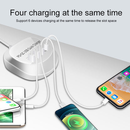 WLX-T3P 4 In 1 PD + QC Multi-function Smart Fast Charging USB Charger(AU Plug) - Multifunction Charger by PMC Jewellery | Online Shopping South Africa | PMC Jewellery