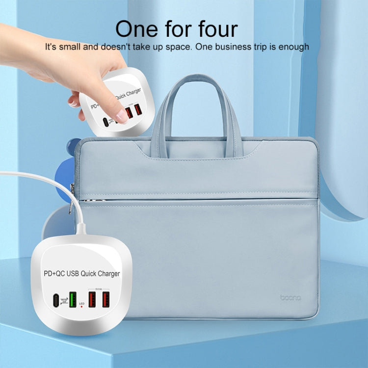 WLX-T3P 4 In 1 PD + QC Multi-function Smart Fast Charging USB Charger (US Plug) - Multifunction Charger by PMC Jewellery | Online Shopping South Africa | PMC Jewellery