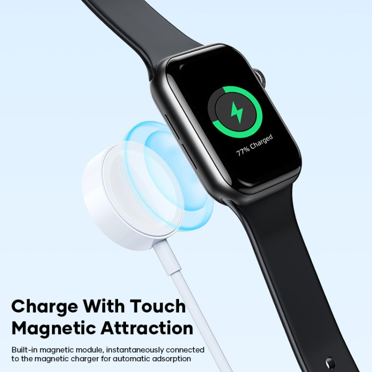 2 in 1 USB to 8 Pin + + Magnetic Watch Wireless Charger Data Cable, Cable Length: 1.2m - 2 in 1 Cable by PMC Jewellery | Online Shopping South Africa | PMC Jewellery