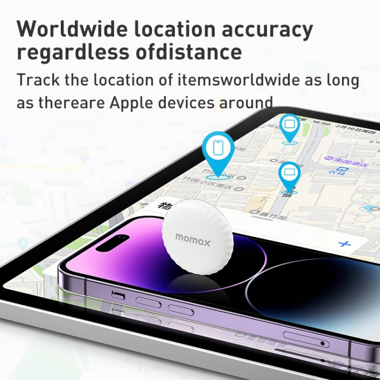 MOMAX PINTAG BR5 Wireless Positioning Anti-lost Device(White) - free shipping - PMC TechLife - Order now!