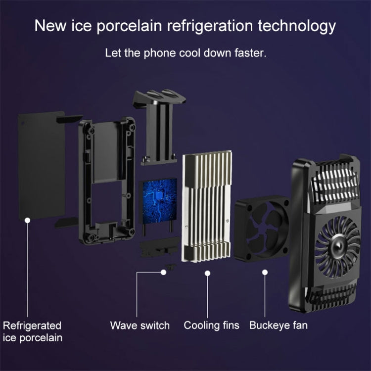 AH-101 Semiconductor Mobile Phone Cooling Bracket(Silver) - Cooling Fan Radiator by PMC TechLife | Online Shopping South Africa | PMC TechLife