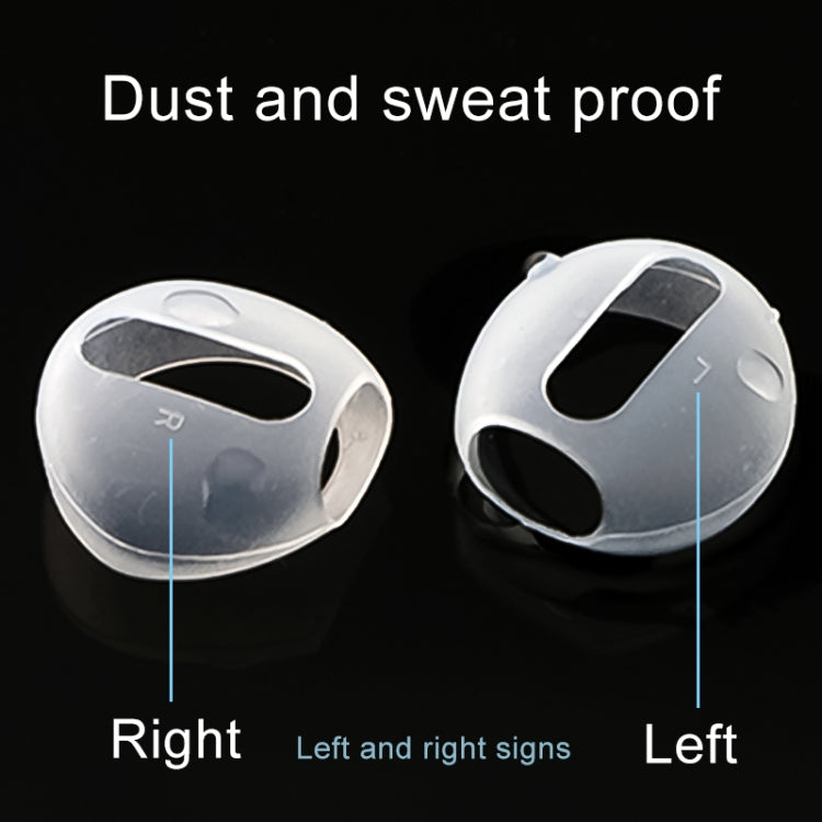 1 Pair Wireless Bluetooth Earphone Silicone Ear Caps Earpads for Apple AirPods(Transparent) - Anti-dust & Ear Caps by PMC Jewellery | Online Shopping South Africa | PMC Jewellery