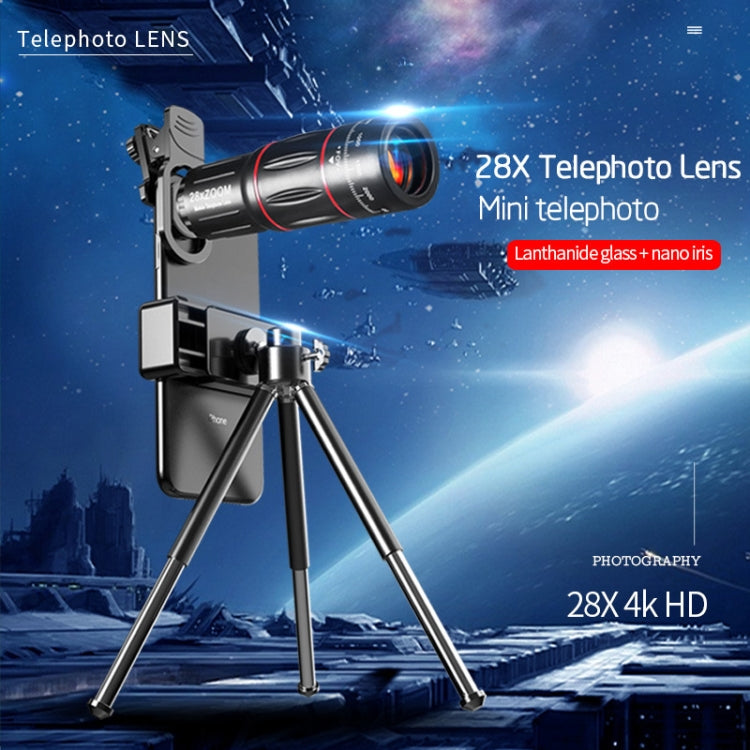 W28-QK Mobile Phone Universal Lens Telescope 28X Big Pocket Set - Combination Lens by PMC Jewellery | Online Shopping South Africa | PMC Jewellery