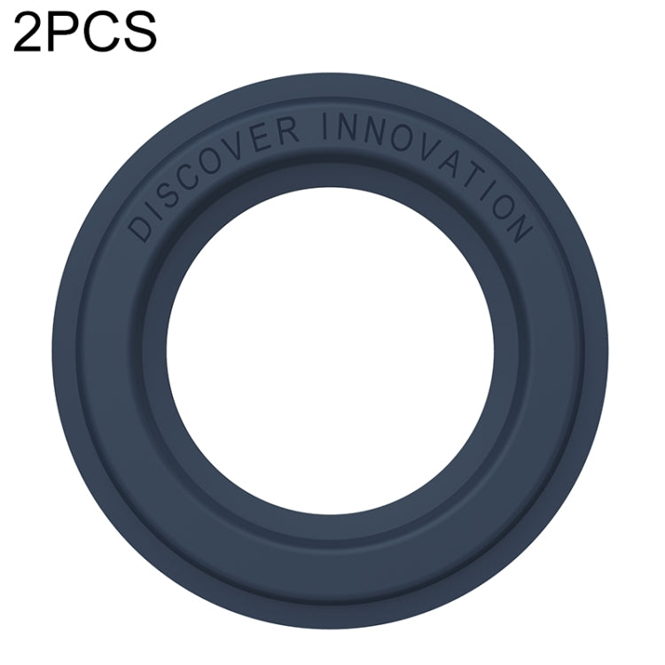 2 PCS NILLKIN Portable PU Leather Magnetic Ring Sticker (Blue) - Hand-Sticking Bracket by NILLKIN | Online Shopping South Africa | PMC TechLife