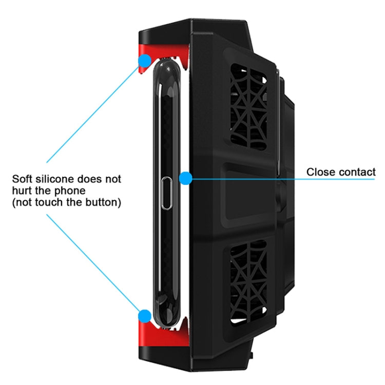 MB-F3 Mobile Phone Live Broadcast Gaming Semiconductor Radiator Back Clamp Cooling Fan - Cooling Fan Radiator by PMC Jewellery | Online Shopping South Africa | PMC Jewellery