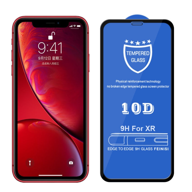 For iPhone 11 / XR 9H  Full Screen Tempered Glass Screen Protector - iPhone XR Tempered Glass by PMC Jewellery | Online Shopping South Africa | PMC Jewellery