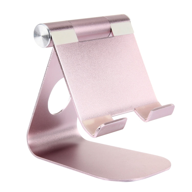 Exquisite Folding Adjustable Pivot Aluminium Alloy Desktop Holder Stand DOCK Cradle(Rose Gold) - Desktop Holder by PMC Jewellery | Online Shopping South Africa | PMC Jewellery