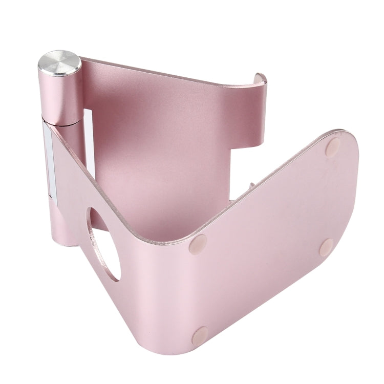 Exquisite Folding Adjustable Pivot Aluminium Alloy Desktop Holder Stand DOCK Cradle(Rose Gold) - Desktop Holder by PMC Jewellery | Online Shopping South Africa | PMC Jewellery