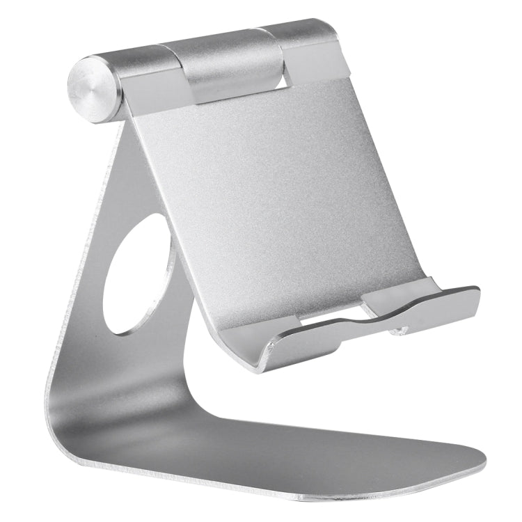 Exquisite Folding Adjustable Pivot Aluminium Alloy Desktop Holder Stand DOCK Cradle(Silver) - Desktop Holder by PMC Jewellery | Online Shopping South Africa | PMC Jewellery