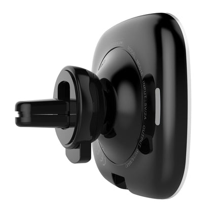 NILLKIN MC027 Car Air Outlet Vent Mount Clamp Holder 10W Fast Charging Qi Magnetic Wireless Charger(Black) - Wireless Charger Holders by NILLKIN | Online Shopping South Africa | PMC Jewellery