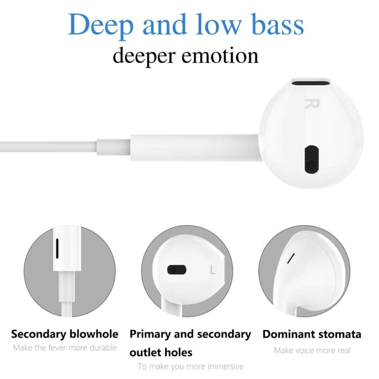 GL069 8 Pin Port Bluetooth Module Pop-up Window Wired Stereo Earphones with Mic (White) - Normal Style Earphone by PMC Jewellery | Online Shopping South Africa | PMC Jewellery