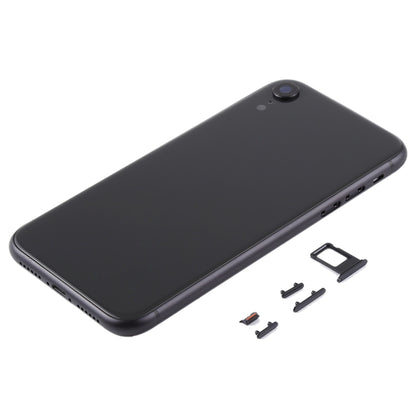 Back Housing Cover with Camera Lens & SIM Card Tray & Side Keys for iPhone XR(Black) - Back Cover by PMC Jewellery | Online Shopping South Africa | PMC Jewellery