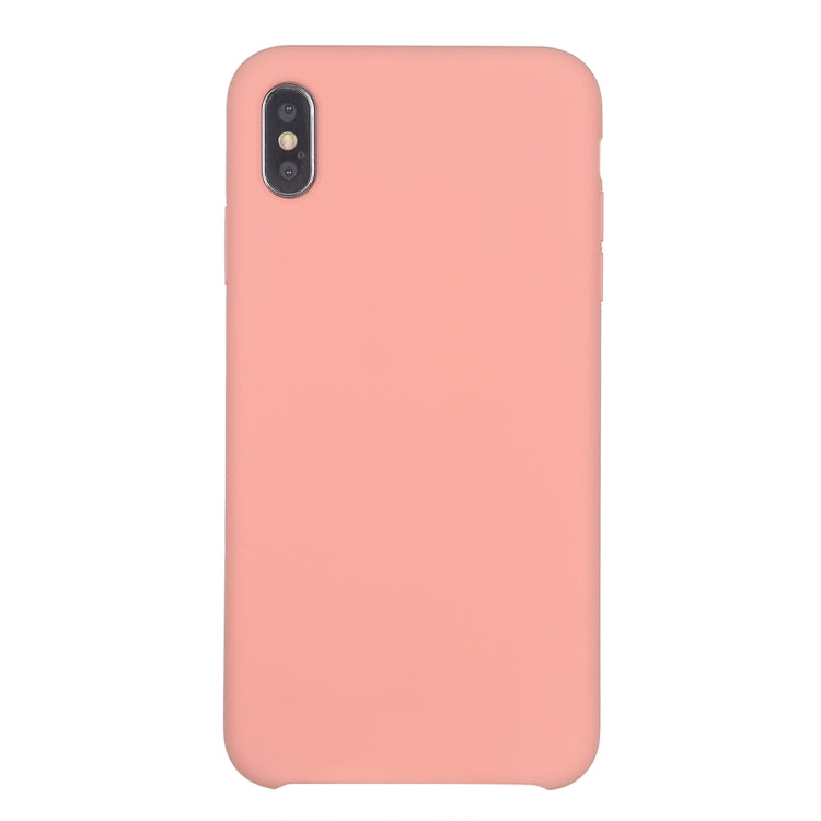 For iPhone XR Four Corners Full Coverage Liquid Silicone Case(Light Pink) - More iPhone Cases by PMC Jewellery | Online Shopping South Africa | PMC Jewellery