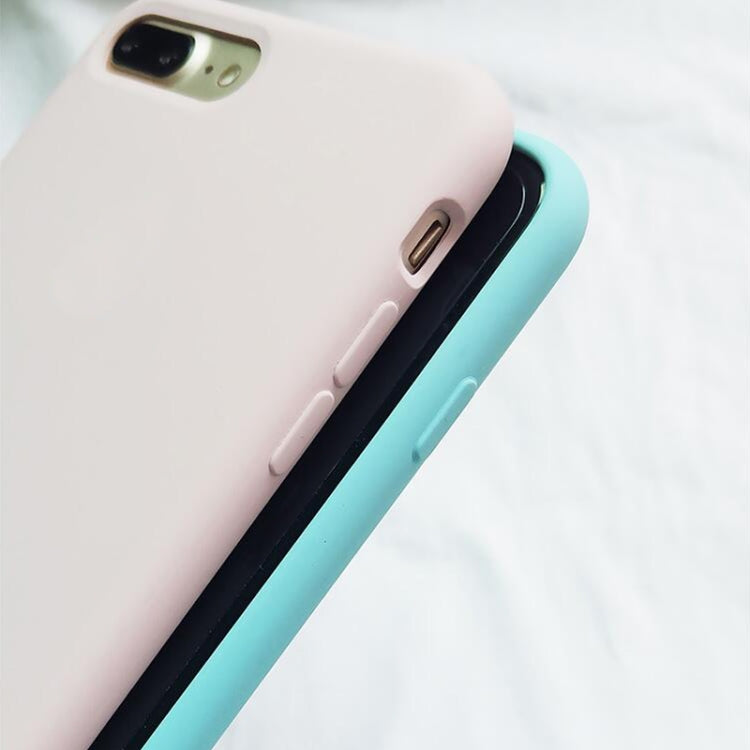 For iPhone XR Four Corners Full Coverage Liquid Silicone Case(Light Pink) - More iPhone Cases by PMC Jewellery | Online Shopping South Africa | PMC Jewellery