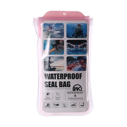 WK WT-Q02 Waterproof Bag with Lanyard for Smart Phones 6.5 inch or Below (Pink) - Waterproof Bag by WK | Online Shopping South Africa | PMC Jewellery | Buy Now Pay Later Mobicred