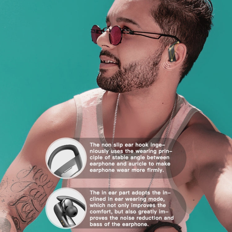 258 Wireless Ear-mounted Bluetooth Earphone with Charging Box & Digital Display, Support Touch & HD Call & Voice Assistant & NFC (White) - Bluetooth Earphone by PMC TechLife | Online Shopping South Africa | PMC TechLife