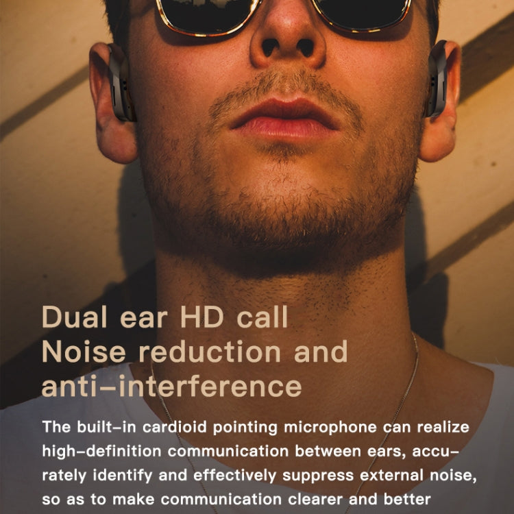 258 Wireless Ear-mounted Bluetooth Earphone with Charging Box & Digital Display, Support Touch & HD Call & Voice Assistant & NFC (White) - Bluetooth Earphone by PMC TechLife | Online Shopping South Africa | PMC TechLife