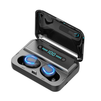 F9-5 Intelligent Noise Cancelling Touch Bluetooth Earphone with Charging Box, Supports Three-screen LED Power Display & HD Call & Power Bank & Siri(Black) - Bluetooth Earphone by PMC Jewellery | Online Shopping South Africa | PMC Jewellery