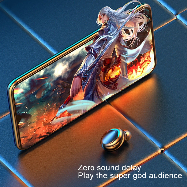 F9-5C Three-screen Digital Display Noise Reduction Bluetooth Earphone with Hand Strap(Black) - Bluetooth Earphone by PMC TechLife | Online Shopping South Africa | PMC TechLife