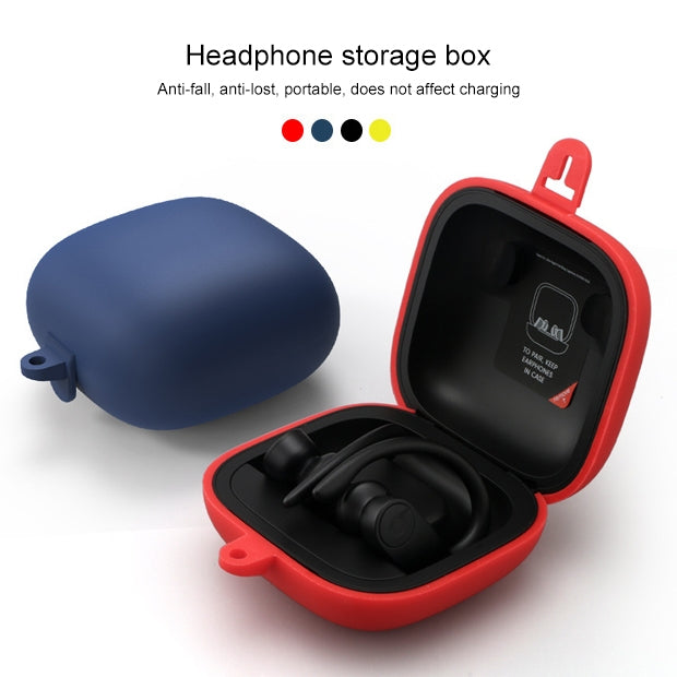 Solid Color Silicone Wireless Bluetooth Earphone Protective Case for Beats Powerbeats Pro(Red) - Other Case by PMC TechLife | Online Shopping South Africa | PMC TechLife