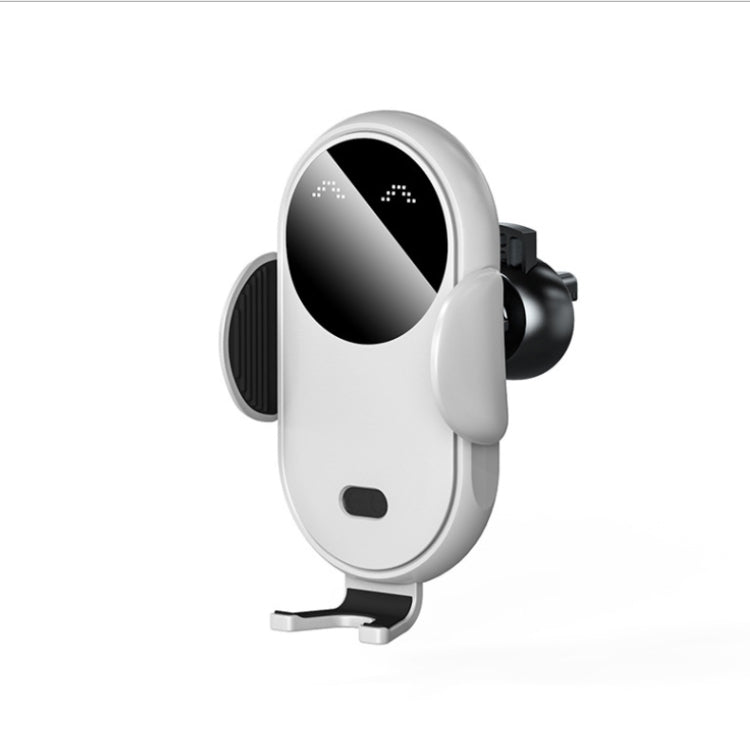 K10 15W Max Output Infrared Sensor Car Air Outlet Bracket Wireless Charger(White) - Wireless Charger Holders by PMC TechLife | Online Shopping South Africa | PMC TechLife