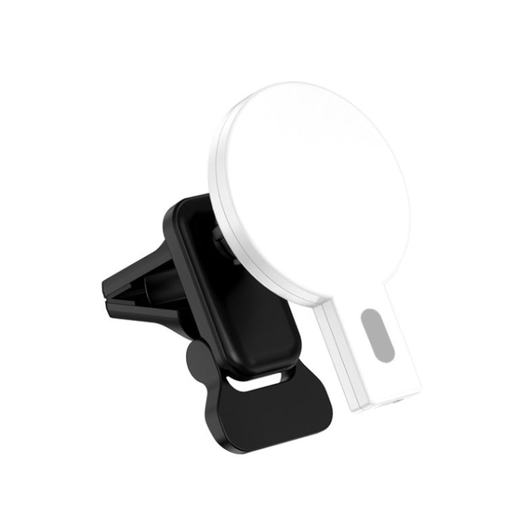 K07 15W Max Output Magnetic Car Air Outlet Bracket Wireless Charger(White) - Wireless Charger Holders by PMC Jewellery | Online Shopping South Africa | PMC Jewellery