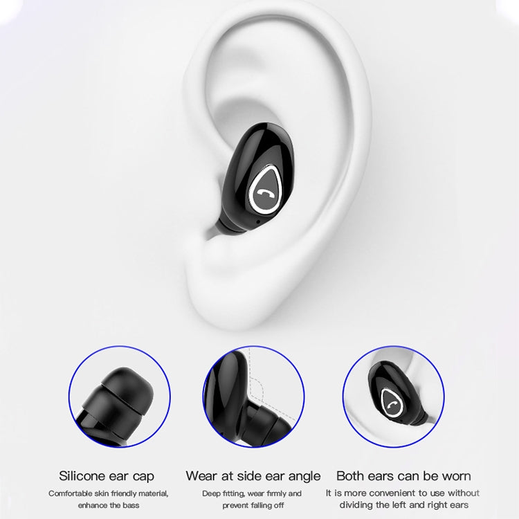 YX01 Sweatproof Bluetooth 4.1 Wireless Bluetooth Earphone with Charging Box, Support Memory Connection & HD Call(White) - Bluetooth Earphone by PMC Jewellery | Online Shopping South Africa | PMC Jewellery