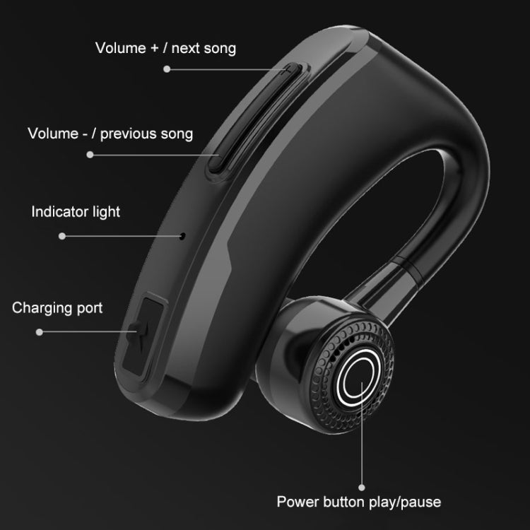 V10 Wireless Bluetooth V5.0 Sport Headphone without Charging Box, CSR Chip, Support Voice Reception&10 Minutes Fast Charging(Black) - Bluetooth Earphone by PMC Jewellery | Online Shopping South Africa | PMC Jewellery