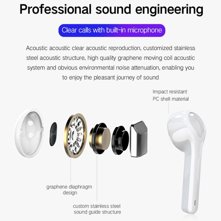 G9 Bluetooth 5.0 HIFI 3D Stereo Wireless Earphone (White) - Bluetooth Earphone by PMC Jewellery | Online Shopping South Africa | PMC Jewellery