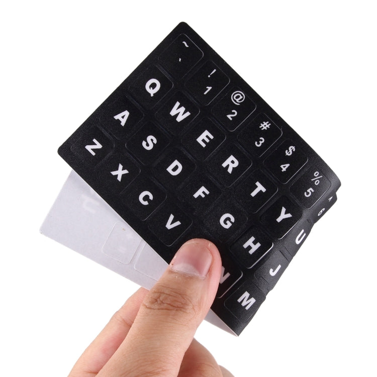 Keyboard Film Cover Independent Paste English Keyboard Stickers for Laptop Notebook Computer Keyboard(Black) - Silicone / Sticker by PMC Jewellery | Online Shopping South Africa | PMC Jewellery