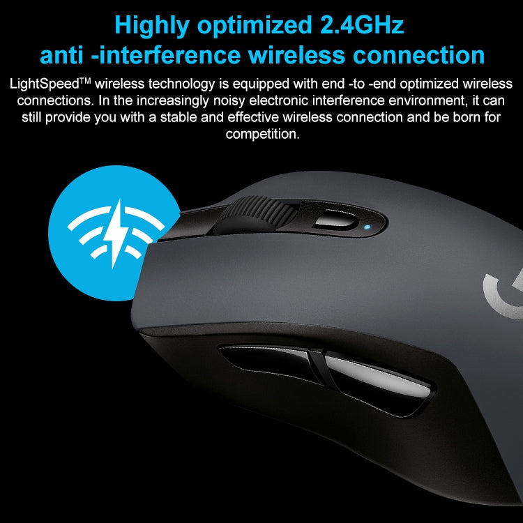 Logitech G603 Hero LIGHTSPEED 12000DPI 2.4GHz Wireless Bluetooth Dual Mode Mouse (Black) - free shipping - PMC TechLife - Order now!